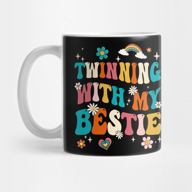 Funny Twin Matching Twins Day Friend Twinning With My Bestie by James Green